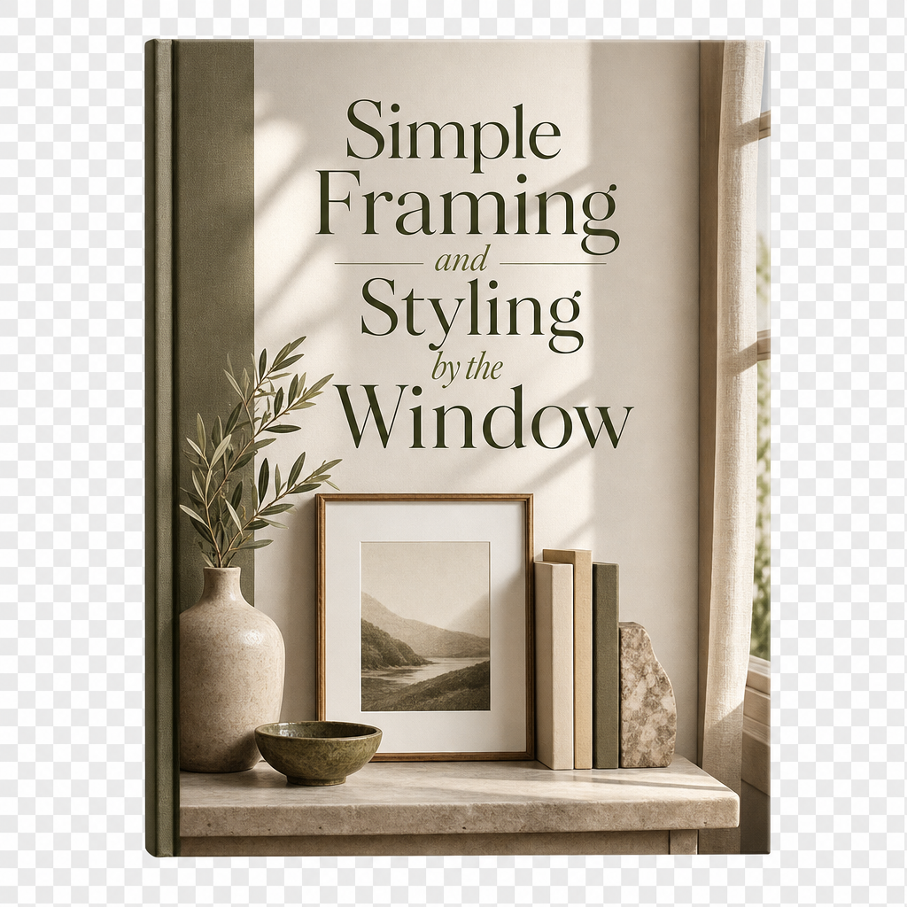 Simple Framing and Styling by the Window